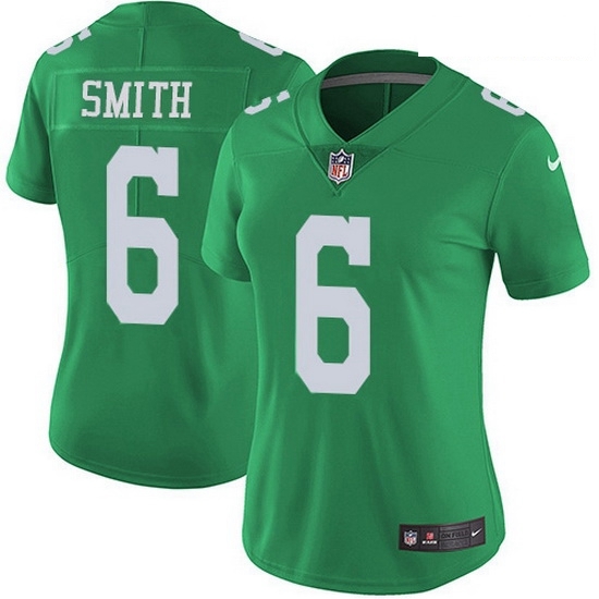 Nike Philadelphia Eagles 6 DeVonta Smith Green Women Stitched NFL Limited Rush Jersey Nike Philadelphia Eagles 6 DeVonta Smith Green Women Stitched NFL Limited Rush Jersey