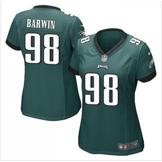 Women NEW Eagles #98 Connor Barwin Midnight Green Team Color Stitched NFL New Elite Jersey Women NEW Eagles #98 Connor Barwin Midnight Green Team Color Stitched NFL New Elite Jersey