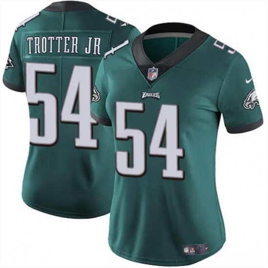 Women Philadelphia Eagles 54 Jeremiah Trotter Jr Green 2024 Draft Vapor Untouchable Limited Stitched Football Jersey Women Philadelphia Eagles 54 Jeremiah Trotter Jr Green 2024 Draft Vapor Untouchable Limited Stitched Football Jersey