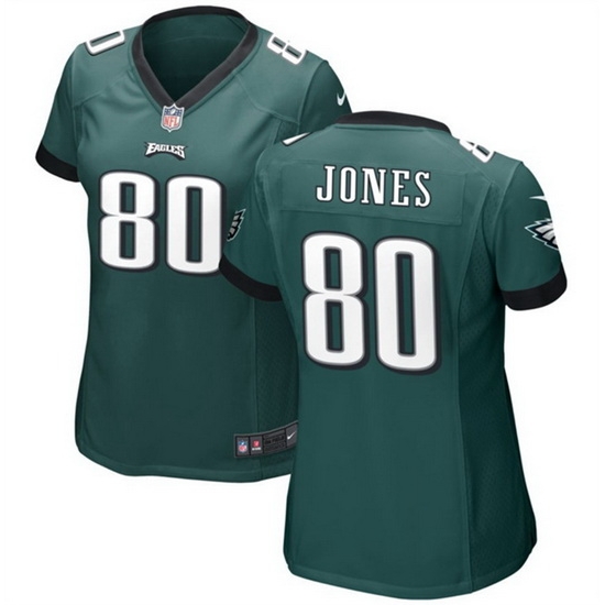 Women Philadelphia Eagles 80 Julio Jones Green Stitched Football Jersey Run Small Women Philadelphia Eagles 80 Julio Jones Green Stitched Football Jersey Run Small