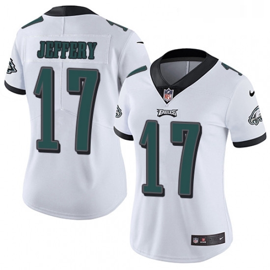Womens Nike Philadelphia Eagles 17 Alshon Jeffery White Vapor Untouchable Limited Player NFL Jersey Womens Nike Philadelphia Eagles 17 Alshon Jeffery White Vapor Untouchable Limited Player NFL Jersey