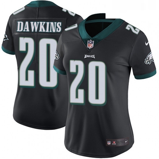 Womens Nike Philadelphia Eagles 20 Brian Dawkins Black Alternate Vapor Untouchable Limited Player NFL Jersey Womens Nike Philadelphia Eagles 20 Brian Dawkins Black Alternate Vapor Untouchable Limited Player NFL Jersey