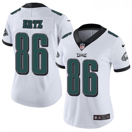 Womens Nike Philadelphia Eagles 86 Zach Ertz White Vapor Untouchable Limited Player NFL Jersey Womens Nike Philadelphia Eagles 86 Zach Ertz White Vapor Untouchable Limited Player NFL Jersey