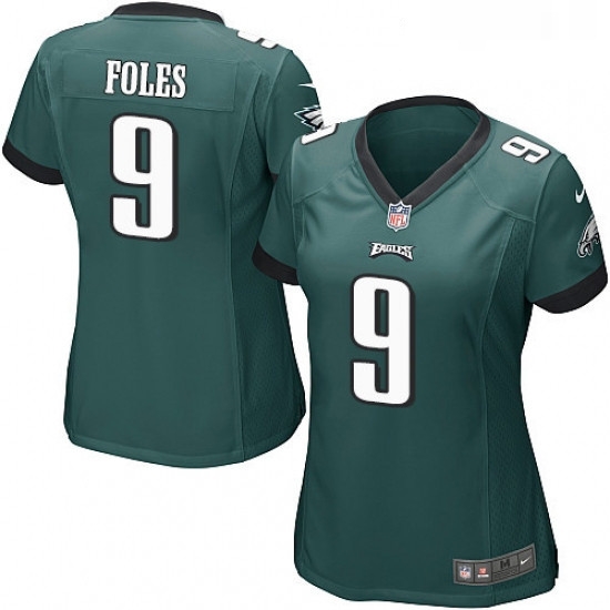 Womens Nike Philadelphia Eagles 9 Nick Foles Game Midnight Green Team Color NFL Jersey Womens Nike Philadelphia Eagles 9 Nick Foles Game Midnight Green Team Color NFL Jersey