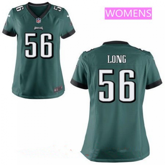 Womens Philadelphia Eagles #56 Chris Long Midnight Green Team Color Stitched NFL Nike Jersey Womens Philadelphia Eagles #56 Chris Long Midnight Green Team Color Stitched NFL Nike Jersey