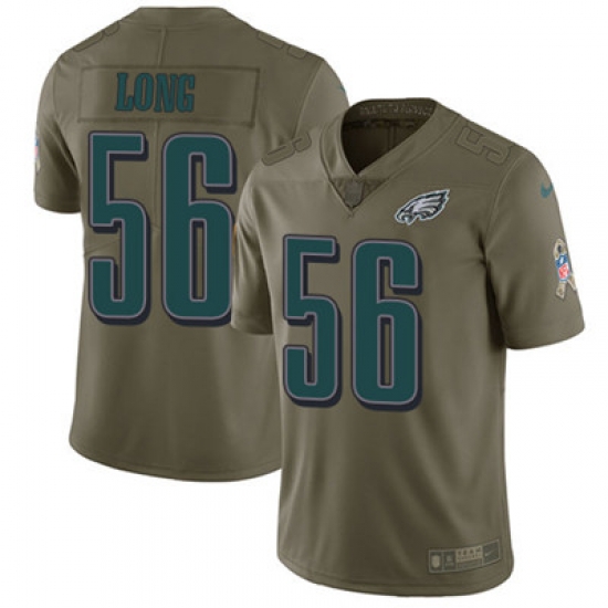 Nike Eagles #56 Chris Long Olive Youth Stitched NFL Limited 2017 Salute to Service Jersey Nike Eagles #56 Chris Long Olive Youth Stitched NFL Limited 2017 Salute to Service Jersey