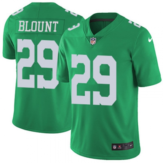 Youth Nike Eagles #29 LeGarrette Blount Green Stitched NFL Limited Rush Jersey Youth Nike Eagles #29 LeGarrette Blount Green Stitched NFL Limited Rush Jersey