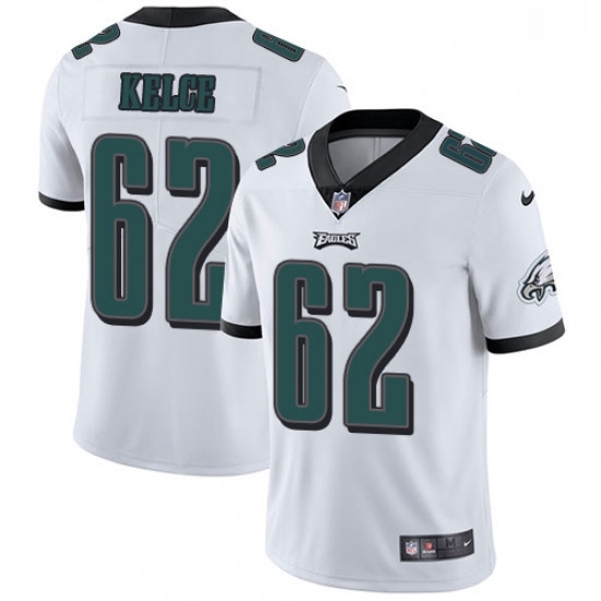 Youth Nike Philadelphia Eagles 62 Jason Kelce White Vapor Untouchable Limited Player NFL Jersey Youth Nike Philadelphia Eagles 62 Jason Kelce White Vapor Untouchable Limited Player NFL Jersey