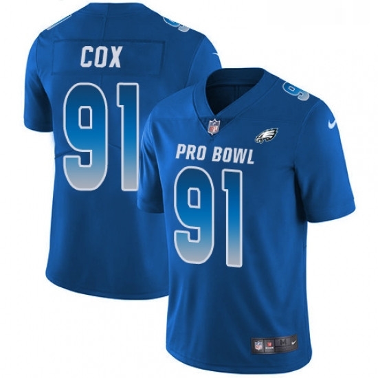 Youth Nike Philadelphia Eagles 91 Fletcher Cox Limited Royal Blue 2018 Pro Bowl NFL Jersey Youth Nike Philadelphia Eagles 91 Fletcher Cox Limited Royal Blue 2018 Pro Bowl NFL Jersey