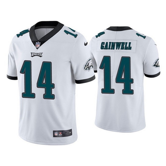 Youth Philadelphia Eagles 14 Kenneth Gainwell White Vapor Untouchable Limited Stitched Football Jersey Youth Philadelphia Eagles 14 Kenneth Gainwell White Vapor Untouchable Limited Stitched Football Jersey