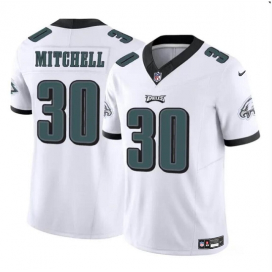 Youth Philadelphia Eagles 30 Quinyon Mitchell White 2024 Draft F U S E Vapor Untouchable Limited Stitched Football Jersey Youth Philadelphia Eagles 30 Quinyon Mitchell White 2024 Draft F U S E Vapor Untouchable Limited Stitched Football Jersey