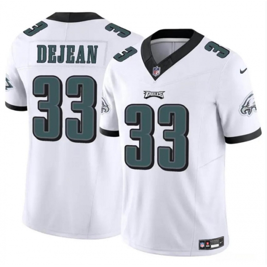 Youth Philadelphia Eagles 33 Cooper DeJean White 2024 Draft F U S E Vapor Untouchable Limited Stitched Football Jersey Youth Philadelphia Eagles 33 Cooper DeJean White 2024 Draft F U S E Vapor Untouchable Limited Stitched Football Jersey