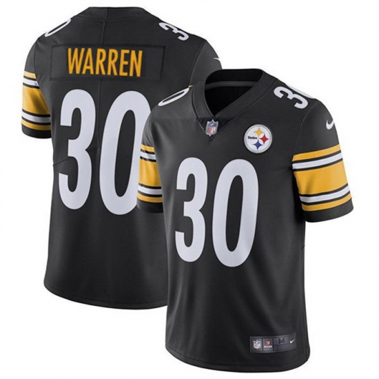 Men Pittsburgh Steelers 30 Jaylen Warren Black Vapor Untouchable Limited Stitched Jersey Men Pittsburgh Steelers 30 Jaylen Warren Black Vapor Untouchable Limited Stitched Jersey