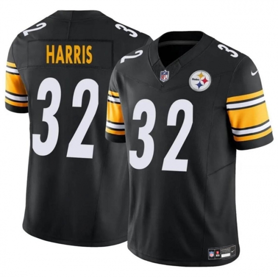 Men Pittsburgh Steelers 32 Franco Harris Black 2024 F U S E Alternate Vapor Untouchable Limited Stitched Jersey Men Pittsburgh Steelers 32 Franco Harris Black 2024 F U S E Alternate Vapor Untouchable Limited Stitched Jersey