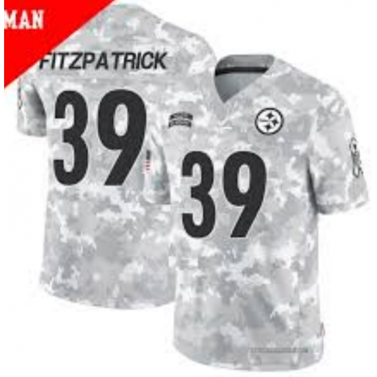 Men Pittsburgh Steelers #39 Minkah Fitzpatrick 2024 Arctic Camo Salute To Service Limited Stitched Football Jersey Men Pittsburgh Steelers #39 Minkah Fitzpatrick 2024 Arctic Camo Salute To Service Limited Stitched Football Jersey