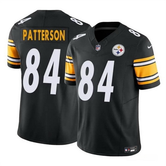 Men Pittsburgh Steelers 84 Cordarrelle Patterson Black 2024 F U S E Vapor Untouchable Limited Stitched Jersey Men Pittsburgh Steelers 84 Cordarrelle Patterson Black 2024 F U S E Vapor Untouchable Limited Stitched Jersey