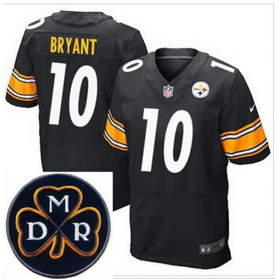 Men's Nike Pittsburgh Steelers #10 Martavis Bryant Black Team Color NFL Elite MDR Dan Rooney Patch Jersey Men's Nike Pittsburgh Steelers #10 Martavis Bryant Black Team Color NFL Elite MDR Dan Rooney Patch Jersey