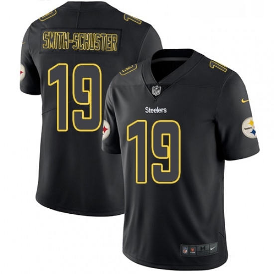 Mens Nike Pittsburgh Steelers 19 JuJu Smith Schuster Limited Black Rush Impact NFL Jersey Mens Nike Pittsburgh Steelers 19 JuJu Smith Schuster Limited Black Rush Impact NFL Jersey