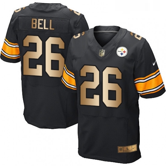 Mens Nike Pittsburgh Steelers 26 LeVeon Bell Elite BlackGold Team Color NFL Jersey Mens Nike Pittsburgh Steelers 26 LeVeon Bell Elite BlackGold Team Color NFL Jersey
