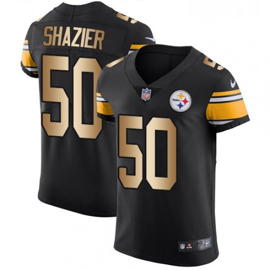 Mens Nike Pittsburgh Steelers 50 Ryan Shazier Elite BlackGold Team Color NFL Jersey Mens Nike Pittsburgh Steelers 50 Ryan Shazier Elite BlackGold Team Color NFL Jersey