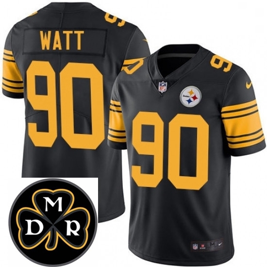 Mens Nike Pittsburgh Steelers 90 T J Watt Limited Black Rush Vapor Untouchable NFL MDR Patch Jersey Mens Nike Pittsburgh Steelers 90 T J Watt Limited Black Rush Vapor Untouchable NFL MDR Patch Jersey