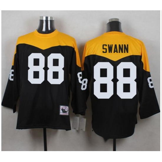 Mitchell And Ness 1967 Pittsburgh Steelers 88 Lynn Swann Black Yelllow Throwback Men 27s Stitched N Mitchell And Ness 1967 Pittsburgh Steelers 88 Lynn Swann Black Yelllow Throwback Men 27s Stitched N