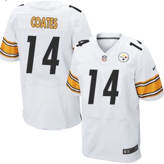 Nike Pittsburgh Steelers #14 Sammie Coates White Men 27s Stitched NFL Elite Jersey Nike Pittsburgh Steelers #14 Sammie Coates White Men 27s Stitched NFL Elite Jersey