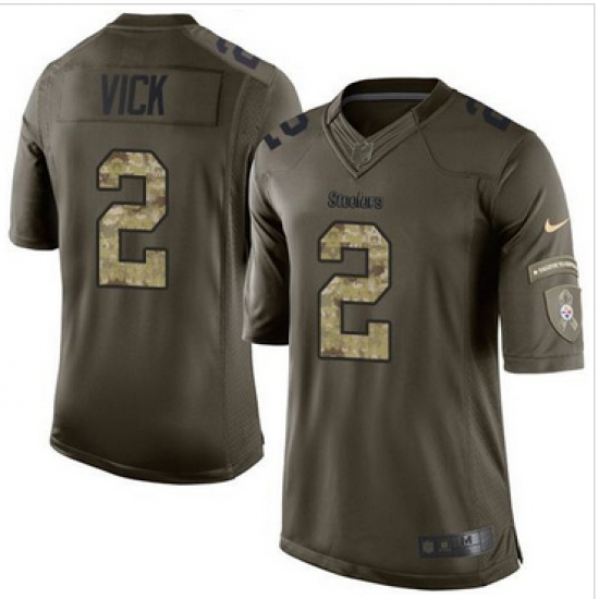 Nike Pittsburgh Steelers #2 Michael Vick Green Men 27s Stitched NFL Limited Salute to Service Jersey Nike Pittsburgh Steelers #2 Michael Vick Green Men 27s Stitched NFL Limited Salute to Service Jersey