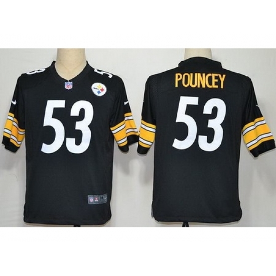 Nike Pittsburgh Steelers 53 Maurkice Pouncey Black Game NFL Jersey Nike Pittsburgh Steelers 53 Maurkice Pouncey Black Game NFL Jersey