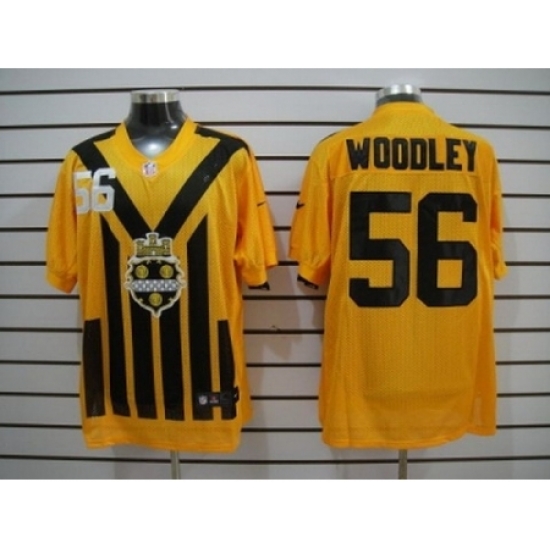 Nike Pittsburgh Steelers 56 Lamarr Woodley Yellow Elite 1933s Throwback NFL Jersey Nike Pittsburgh Steelers 56 Lamarr Woodley Yellow Elite 1933s Throwback NFL Jersey