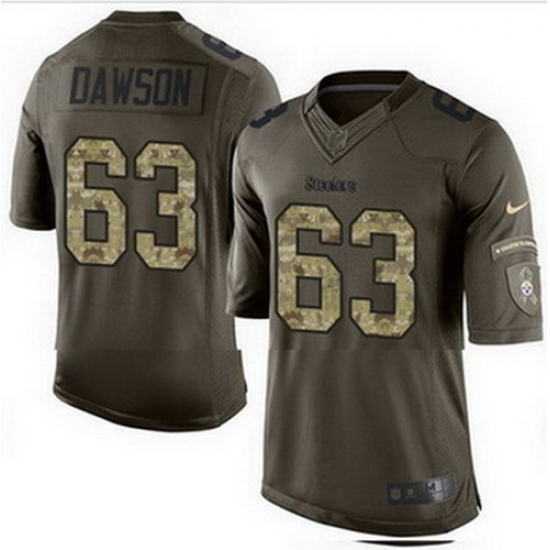 Nike Pittsburgh Steelers #63 Dermontti Dawson Green Mens Stitched NFL Limited Salute to Service Jersey Nike Pittsburgh Steelers #63 Dermontti Dawson Green Mens Stitched NFL Limited Salute to Service Jersey