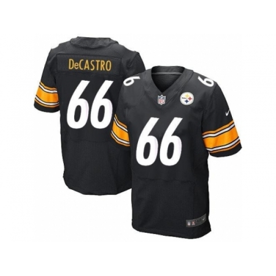 Nike Pittsburgh Steelers 66 David DeCastro Black Elite NFL Jersey Nike Pittsburgh Steelers 66 David DeCastro Black Elite NFL Jersey