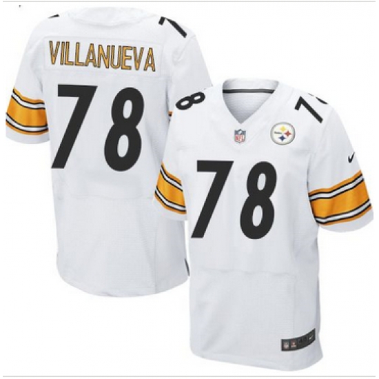 Nike Pittsburgh Steelers #78 Alejandro Villanueva White Men 27s Stitched NFL Elite Jersey Nike Pittsburgh Steelers #78 Alejandro Villanueva White Men 27s Stitched NFL Elite Jersey