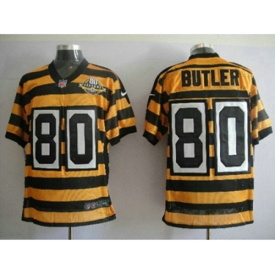 Nike Pittsburgh Steelers 80 Jack Butler Yellow Black Elite 80TH M&N NFL Jersey Nike Pittsburgh Steelers 80 Jack Butler Yellow Black Elite 80TH M&N NFL Jersey