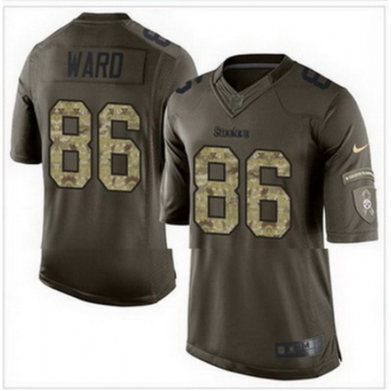 Nike Pittsburgh Steelers #86 Hines Ward Green Mens Stitched NFL Limited Salute to Service Jersey Nike Pittsburgh Steelers #86 Hines Ward Green Mens Stitched NFL Limited Salute to Service Jersey