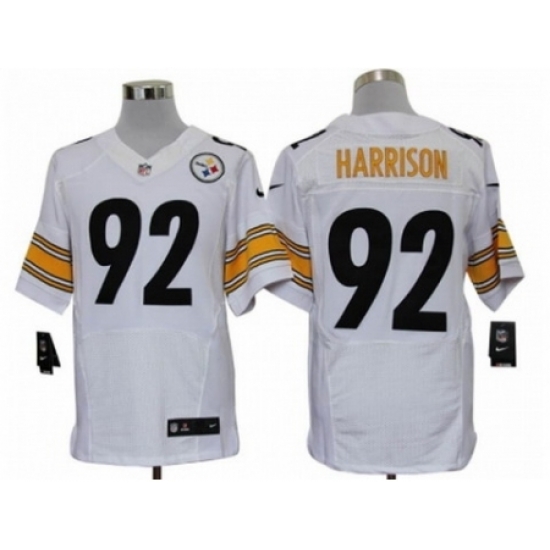 Nike Pittsburgh Steelers 92 James Harrison White Elite NFL Jersey Nike Pittsburgh Steelers 92 James Harrison White Elite NFL Jersey