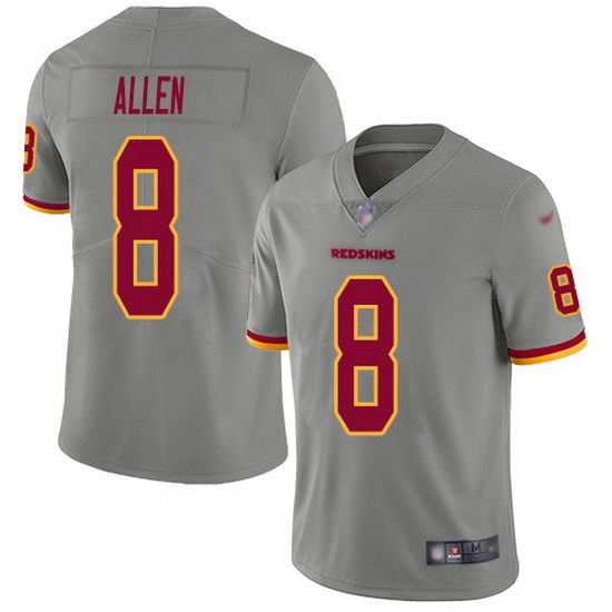 Nike Redskins 8 Kyle Allen Gray Men Stitched NFL Limited Inverted Legend Jersey Nike Redskins 8 Kyle Allen Gray Men Stitched NFL Limited Inverted Legend Jersey