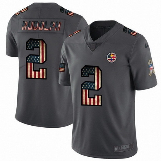 Nike Steelers 2 Mason Rudolph 2019 Salute To Service USA Flag Fashion Limited Jersey Nike Steelers 2 Mason Rudolph 2019 Salute To Service USA Flag Fashion Limited Jersey