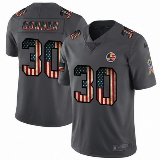 Nike Steelers 30 James Conner 2019 Salute To Service USA Flag Fashion Limited Jersey Nike Steelers 30 James Conner 2019 Salute To Service USA Flag Fashion Limited Jersey