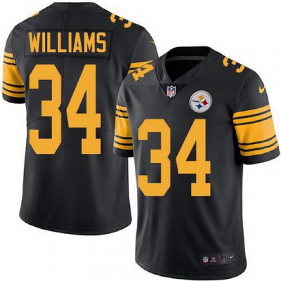 Nike Steelers #34 DeAngelo Williams Black Mens Stitched NFL Limited Rush Jersey Nike Steelers #34 DeAngelo Williams Black Mens Stitched NFL Limited Rush Jersey