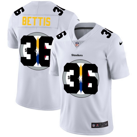 Nike Steelers 36 Jerome Bettis White Shadow Logo Limited Jersey Nike Steelers 36 Jerome Bettis White Shadow Logo Limited Jersey