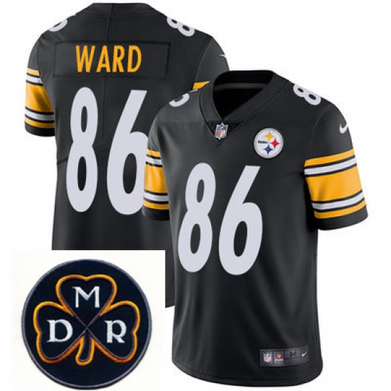 Nike Steelers #86 Hines Ward Black Mens NFL Vapor Untouchable Limited Stitched With MDR Dan Rooney Patch Jersey Nike Steelers #86 Hines Ward Black Mens NFL Vapor Untouchable Limited Stitched With MDR Dan Rooney Patch Jersey