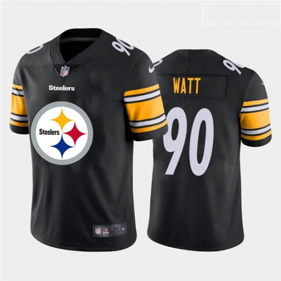 Nike Steelers 90 T J Watt Black Team Big Logo Vapor Untouchable Limited Jersey Nike Steelers 90 T J Watt Black Team Big Logo Vapor Untouchable Limited Jersey