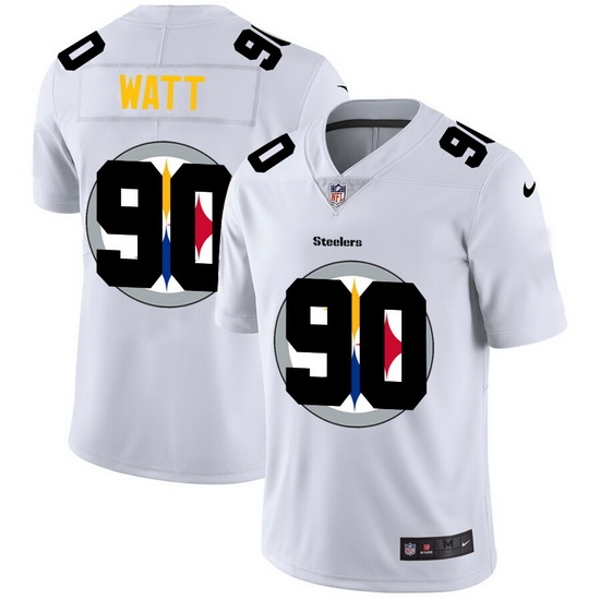 Nike Steelers 90 T J Watt White Shadow Logo Limited Jersey Nike Steelers 90 T J Watt White Shadow Logo Limited Jersey