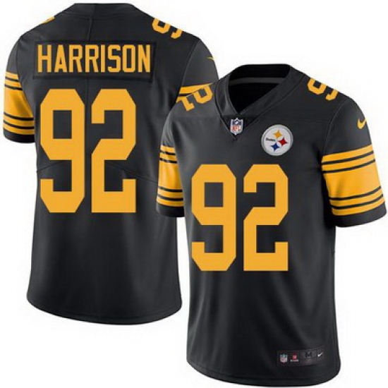 Nike Steelers #92 James Harrison Black Mens Stitched NFL Limited Rush Jersey Nike Steelers #92 James Harrison Black Mens Stitched NFL Limited Rush Jersey