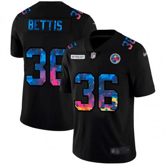Pittsburgh Steelers 36 Jerome Bettis Men Nike Multi Color Black 2020 NFL Crucial Catch Vapor Untouchable Limited Jersey Pittsburgh Steelers 36 Jerome Bettis Men Nike Multi Color Black 2020 NFL Crucial Catch Vapor Untouchable Limited Jersey