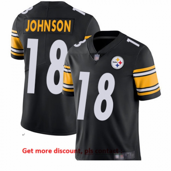 Steelers 18 Diontae Johnson Black Team Color Men Stitched Football Vapor Untouchable Limited Jersey Steelers 18 Diontae Johnson Black Team Color Men Stitched Football Vapor Untouchable Limited Jersey