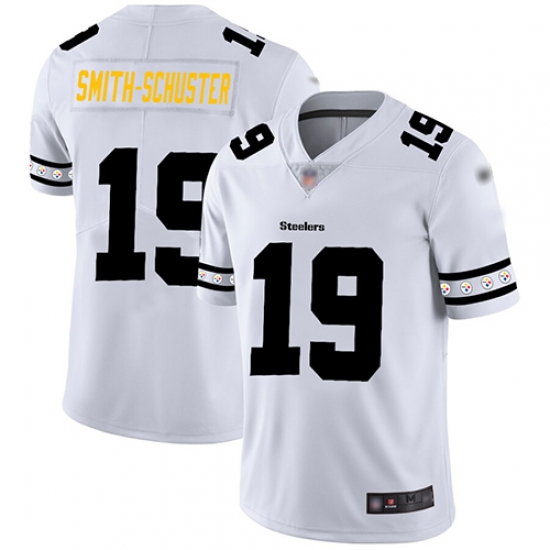 Steelers 19 JuJu SmithSchuster White Mens Stitched Football Limited Team Logo Fashion Jersey Steelers 19 JuJu SmithSchuster White Mens Stitched Football Limited Team Logo Fashion Jersey