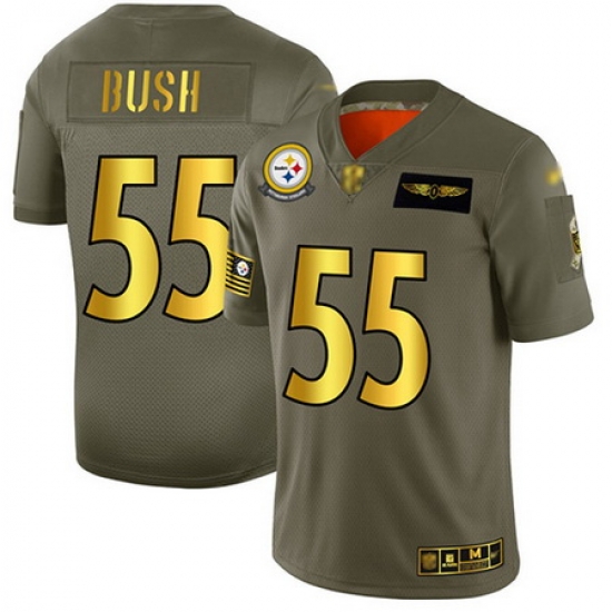 Steelers 55 Devin Bush Camo Gold Men Stitched Football Limited 2019 Salute To Service Jersey Steelers 55 Devin Bush Camo Gold Men Stitched Football Limited 2019 Salute To Service Jersey