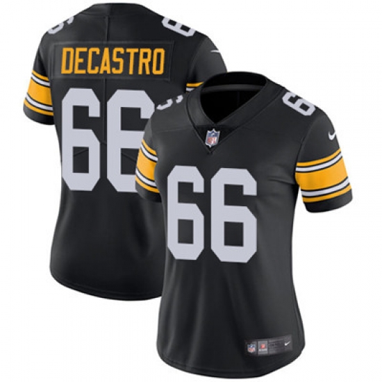 Nike Steelers #66 David DeCastro Black Alternate Womens Stitched NFL Vapor Untouchable Limited Jersey Nike Steelers #66 David DeCastro Black Alternate Womens Stitched NFL Vapor Untouchable Limited Jersey